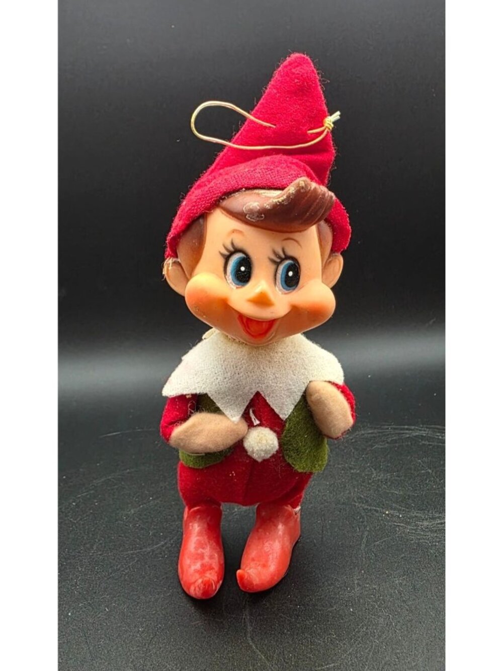 Vintage MCM Delta Retro Pixie Elf Christmas Ornament Japan 7"